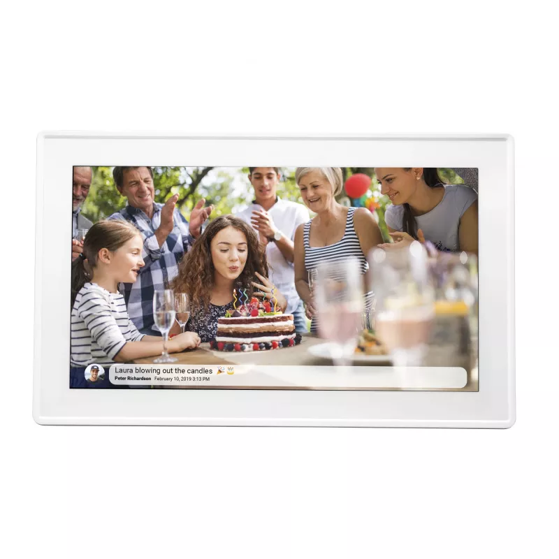 Denver PFF-1515W digitale fotolijst wit 39,6 cm (15,6 inch) touchscreen Wi-Fi