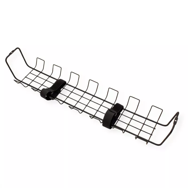 ROTRONIC-SECOMP Roline - kabel - organizer - raster - onder tafel monteerbaar - zwart (verpakking van 2)