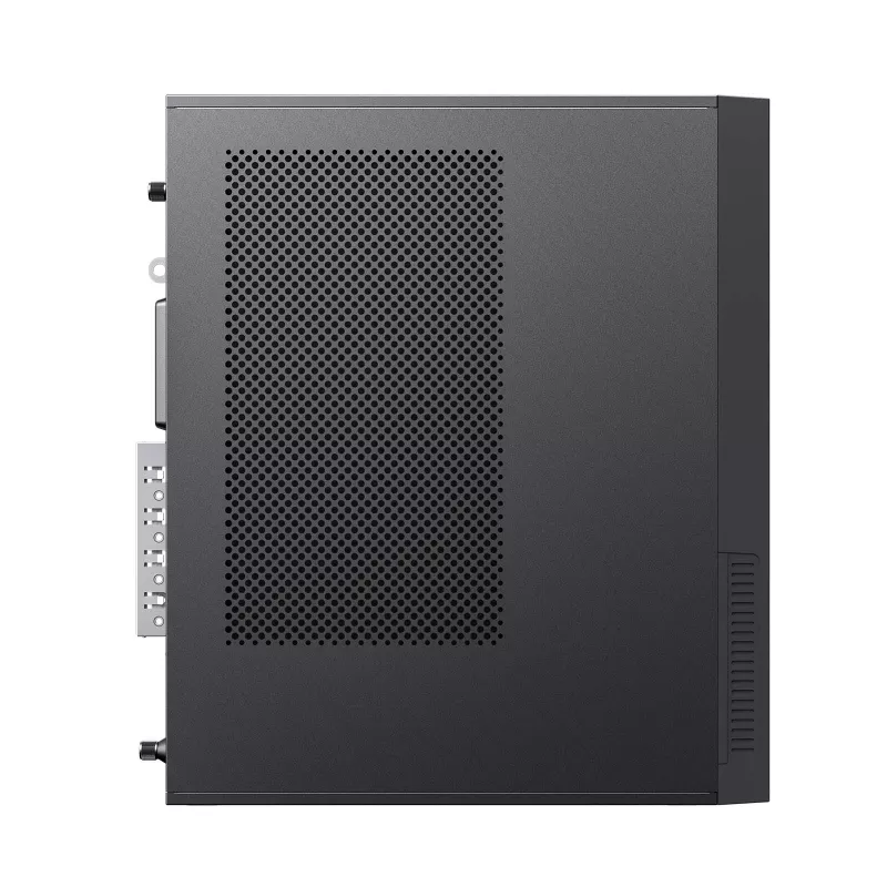 Akyga AK-302-01BL SFF-pc-behuizing, Micro-ATX / Mini-ITX, USB-C + 2x USB 3.0 + USB 2.0, zonder voeding, zwart