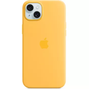 Siliconen hoesje cover Apple iPhone 15 Plus MagSafe oranje