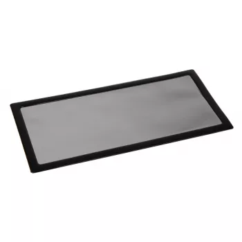 Stoffilter DEMCiflex 0313 — afmetingen 142×290 mm, zwart/grijs