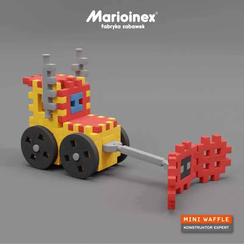 Bouwset Marioinex Mini Waffle Constructor – 141 onderdelen, meerkleurig, voor kinderen vanaf 5 jaar