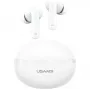 Bluetooth-hoofdtelefoon Usams TWS E02 ANC+ENC wit