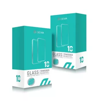 Schermbescherming Devia Temperglas Entire View voor iPhone XS Max – helder, 10-pack