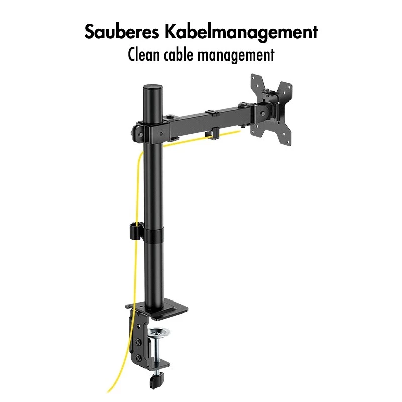 Monitorarm 17-32 inch, max. 10 kg, staal