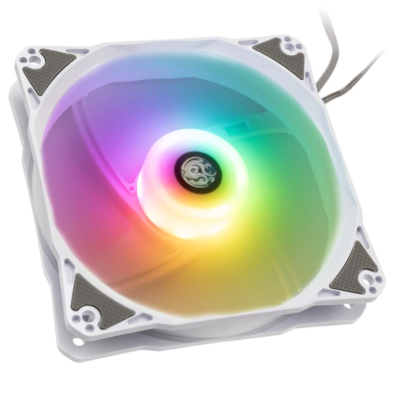 120mm PWM behuizingsventilator-pack BitsPower Notos RGB — wit, 5-pack (BPTA-FX1812NTWH-5)