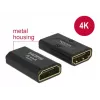 DELOCK Adapter High Speed HDMI met Ethernet - HDMI-A bus > HDMI-A bus 4K Gender Changer zwart
