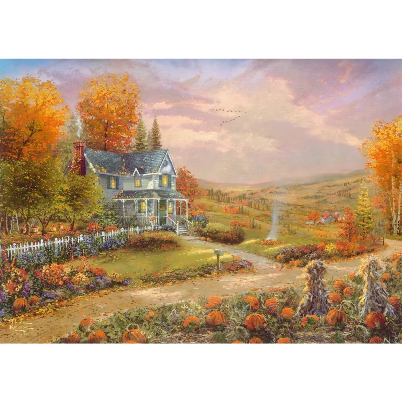Thomas Kinkade Studios: herfst in Apple Hill, puzzel 500 stukjes