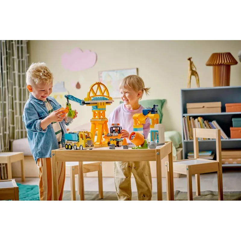 LEGO DUPLO 10476 3-in-1 Bouwplaats en voertuigen