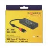 USB-grafische adapter DeLOCK 87730 3840 x 2160 pixel zwart