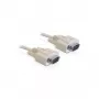 Seriële kabel DeLOCK Sub-D 9 84228 3 m beige