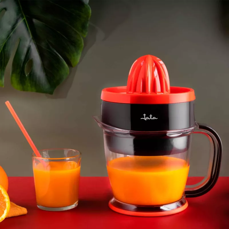 Elektrische citruspers JATA JEEX1422 1,2 L 40 W zwart rood transparant