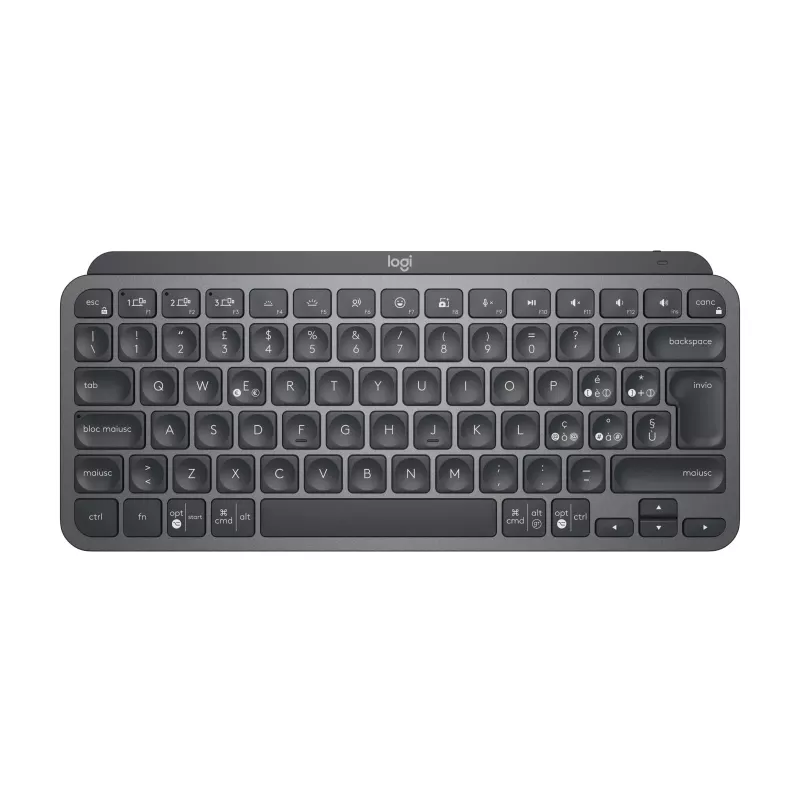 Logitech MX Keys Mini for Business - toetsenbord - verlicht - draadloos - Bluetooth LE - QWERTY - Italiaans - grafiet