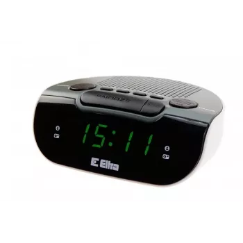 Radiowekker met LED-alarm, Eltra, 127x53x98 mm, grijs/wit