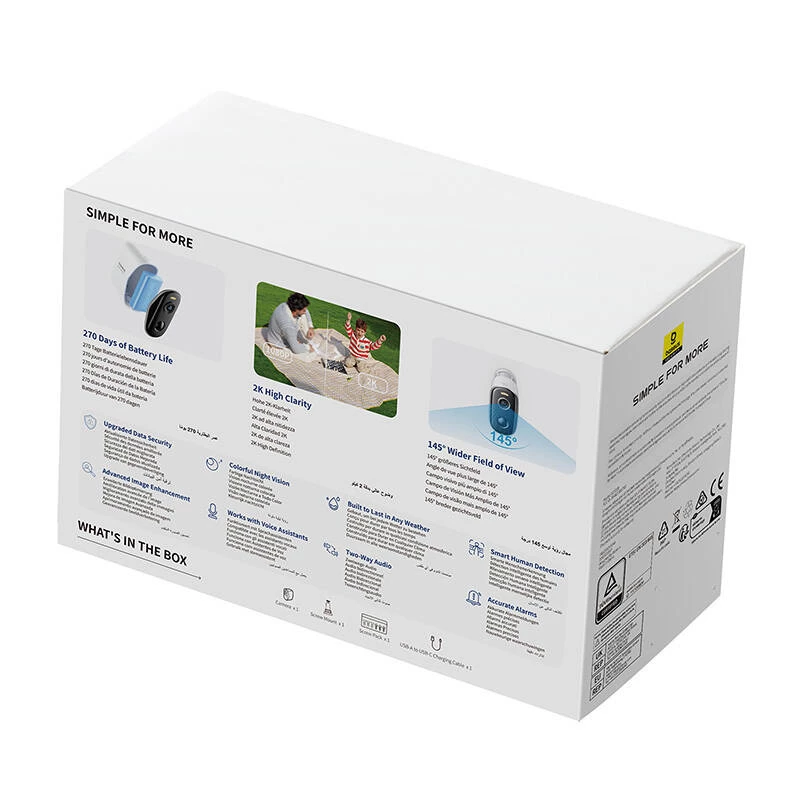 Beveiligingscamera Baseus N1 Plus buiten camera wit