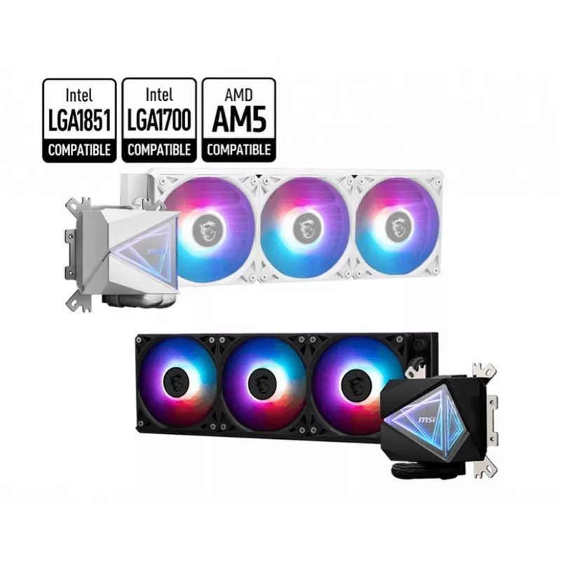 MSI MAG Coreliquid I360 WHITE processor all-in-one-vloeistofkoeler 12 cm 1 stuks