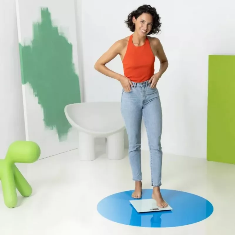 Ecomed by Medisana PS-72E personenweegschaal – 150 kg, glasplatform, wit
