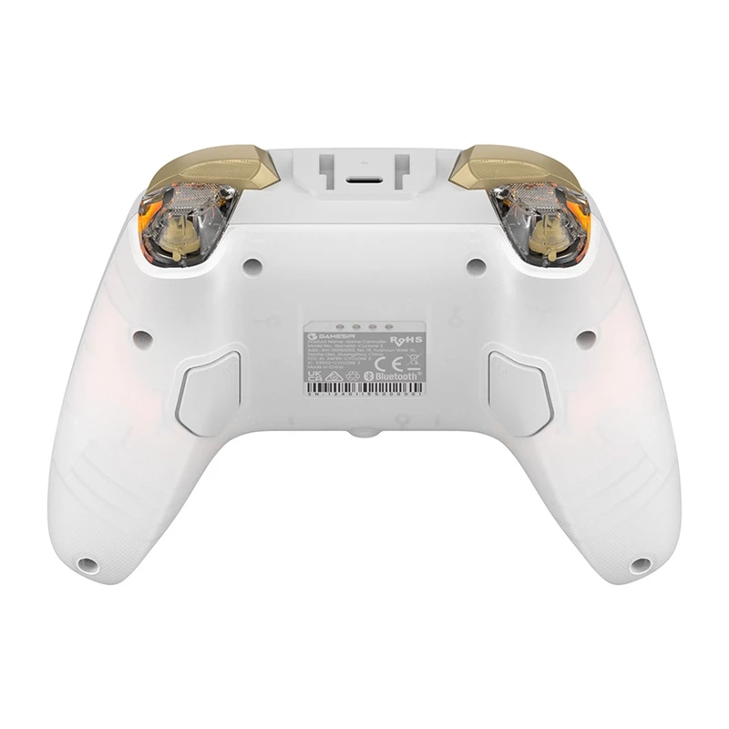 Draadloze controller GameSir Cyclone 2 HRG1001 — Bluetooth, ergonomisch ontwerp, wit
