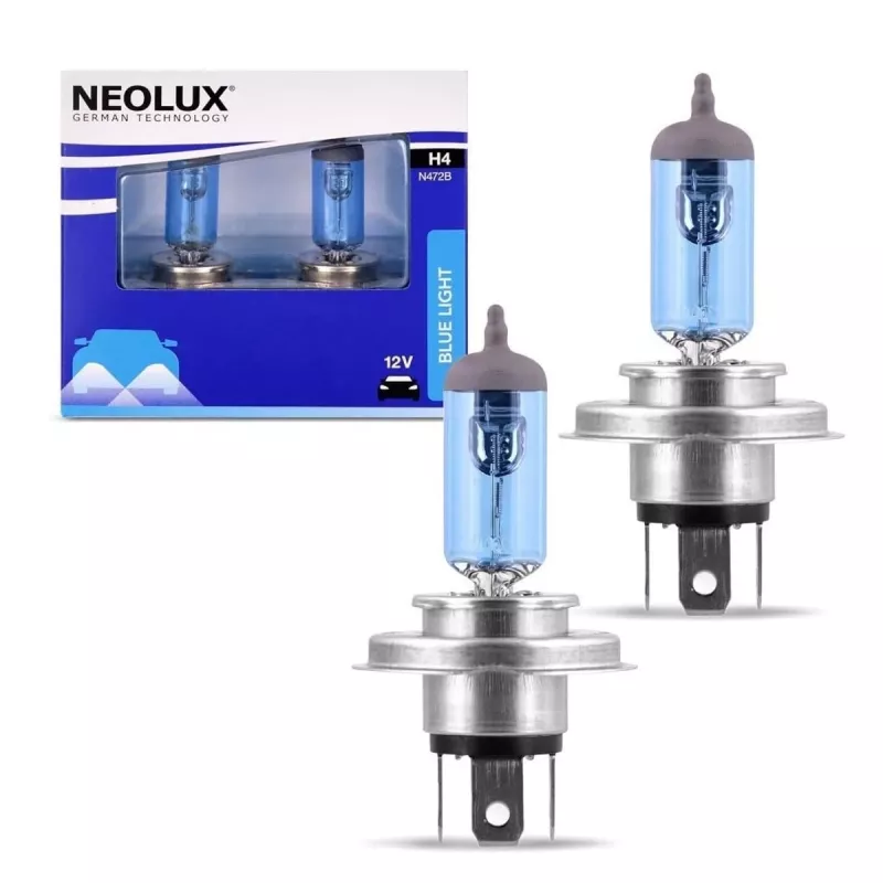 Neolux Blue Light H4 12 V 60/55 W, 2 stuks
