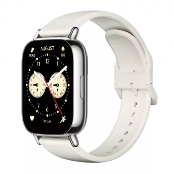 Smartwatch Xiaomi Redmi Watch 5 Lite — 1,96 inch AMOLED, GPS, 470 mAh, gouden behuizing, witte TPU-band