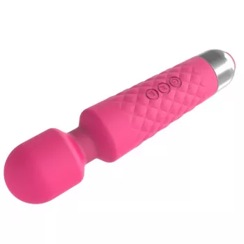 Clitoris-massageapparaat Erolab Wand-M MFN01r rosé roze — compacte massagestaf in toverstafstijl