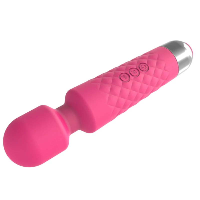 Clitoris-massageapparaat Erolab Wand-M MFN01r rosé roze — compacte massagestaf in toverstafstijl