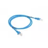 LANBERG netwerkkabel Cat5e U/UTP RJ-45–RJ-45 blauw 1 m, CCA-ader