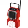 TC-RA 18 Li BT - Solo, bouwradio rood/zwart, Bluetooth, zonder accu en oplader