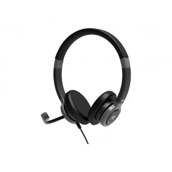 PORT CONNECT | Stereo USB-hoofdtelefoon PRO ON'R 300 | bedraad | on-ear | noise canceling | zwart