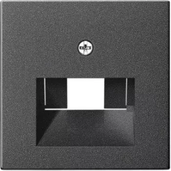 Afdeklijst/schakelaarafdekking Gira 027028 antraciet, conventioneel design, enkele lijst