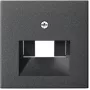 Afdeklijst/schakelaarafdekking Gira 027028 antraciet, conventioneel design, enkele lijst
