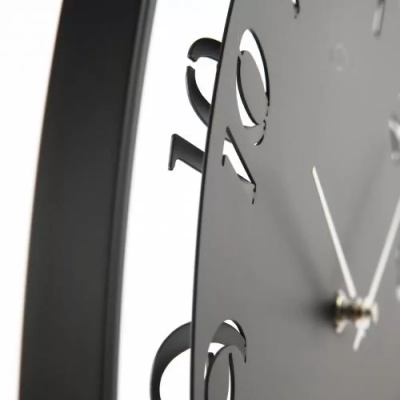 NeXtime klok 5188zw Ting, 41x40 cm, zwart