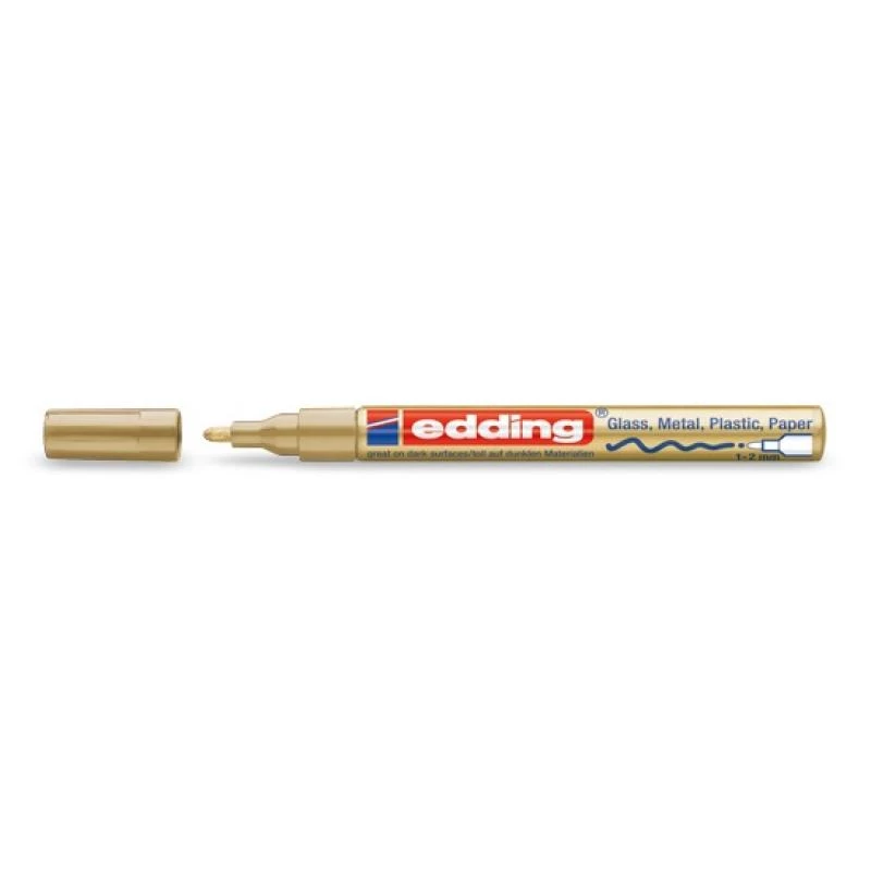 Edding 751 goud marker goud wit 1 mm