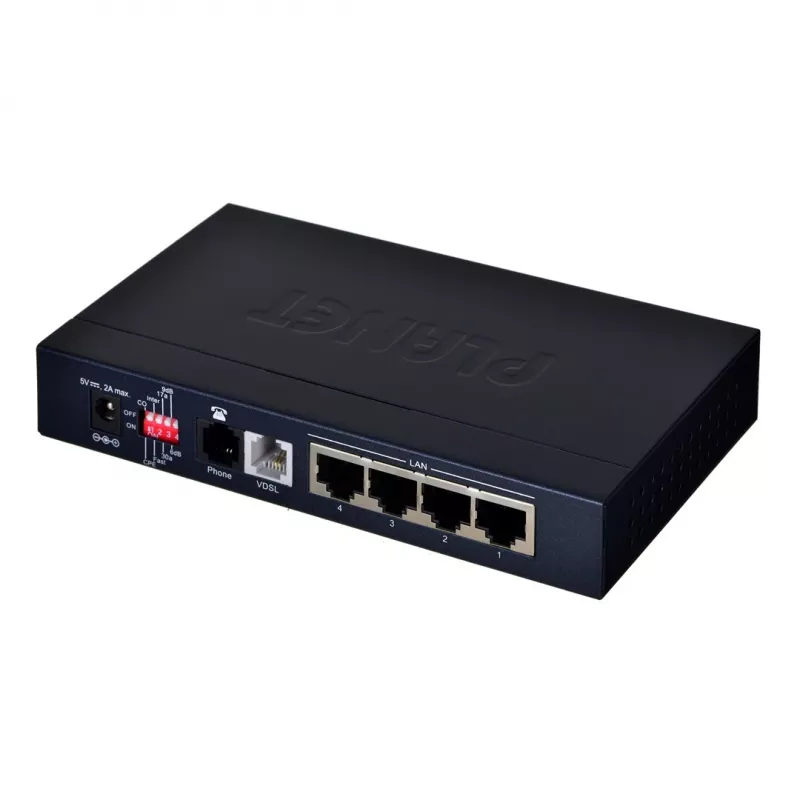 Planet VC-234 Ethernet-naar-VDSL2-bridge met 4 poorten, 100/100 Mbps