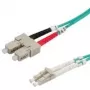 Glasvezel-patchkabel VALUE 50/125µm LC/SC OM3 turquoise 5 m