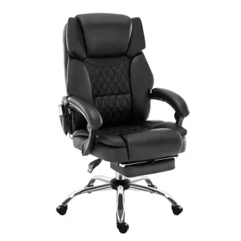 Ergonomische bureaustoel mark adler MA-BOSS 6.0, zitting van bio-leer, in hoogte verstelbaar 47–55 cm, lendensteun, tilt-dual-mechanisme