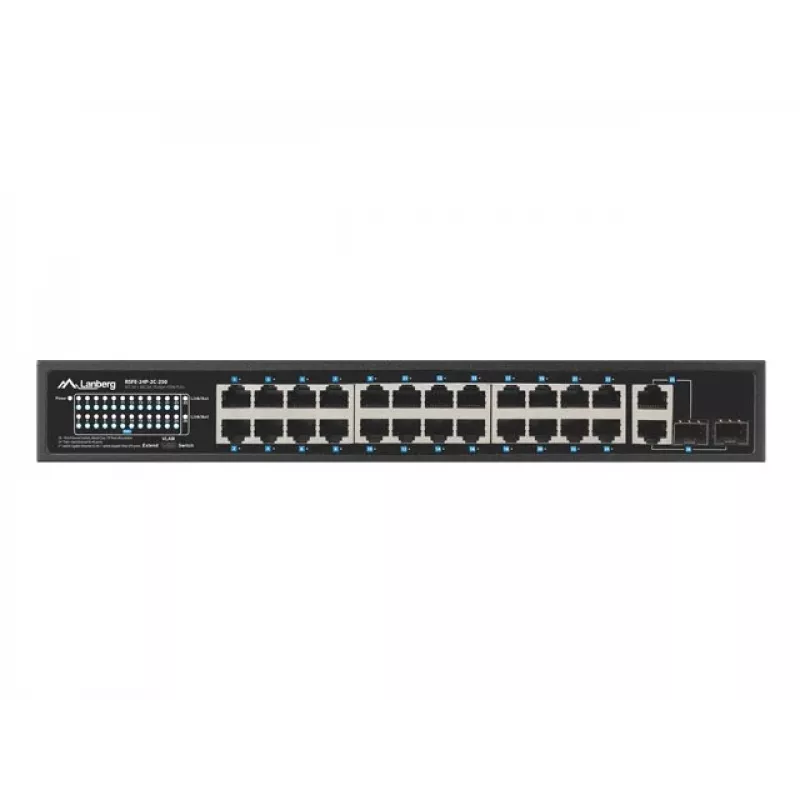 Lanberg RSFE-24P-2C-250 netwerkswitch unmanaged Gigabit Ethernet (10/100/1000)