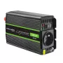 Qoltec Monolith voedingsadapter/omvormer auto 600 W zwart