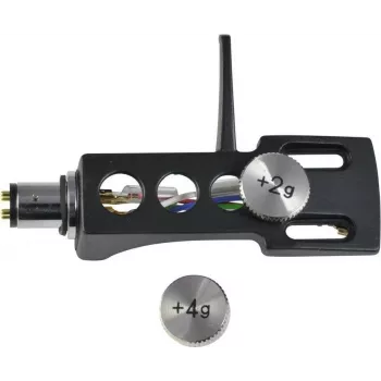 Headshell Omnitronic 10605263 met afneembare contragewichten, zwart