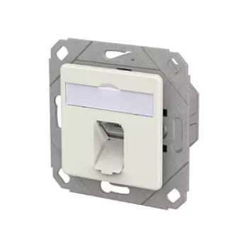 METZ CONNECT aansluitdoos E-DAT C6A LSA++ 1 poort UPk zuiverwit