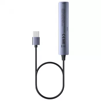 USB-hub Unitek H1208CGY01 — 4-poorts USB 3.0 (5 Gbit/s), achterwaarts compatibel met USB 2.0, aluminium