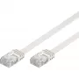 Wentronic Goobay CAT 5e platte patchkabel, U/UTP, wit, 1,5 m - CCA koper-mix (95191)