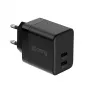 Crong wandlader Ultra Compact GaN 35W PD 3.0 2x USB-C (zwart)