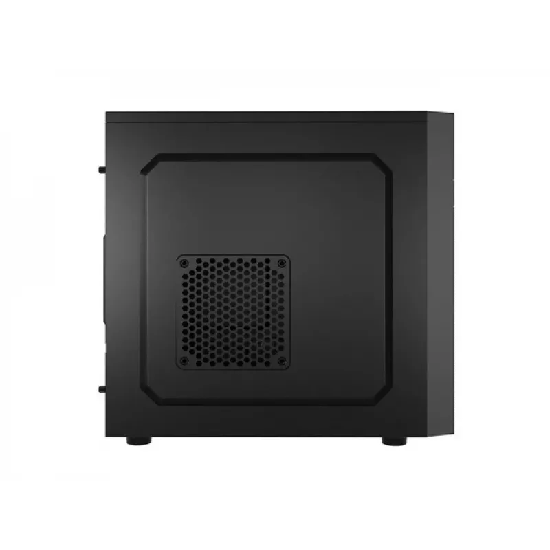 PC-behuizing NATEC Helix Mini Tower zwart — microATX/Mini-ITX, 3×3,5 inch + 5×2,5 inch, 33 cm GPU, USB-C/USB-A aansluitingen