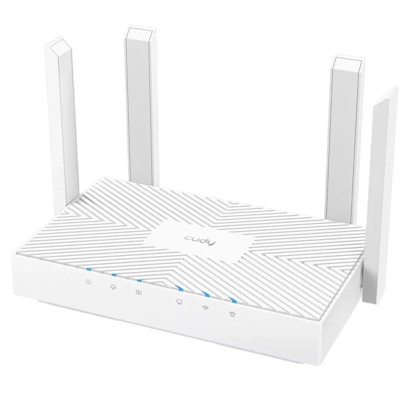 Router Cudy WR1300E dualband Wi‑Fi 5 (802.11ac), 1167 Mbit/s, 4 externe antennes, Gigabit Ethernet