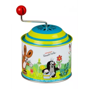 Houten muziekmolen Lena 52768 'Little Mole' — muzikaal duwspeelgoed voor kinderen