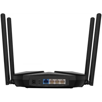 Tafelrouter MERCUSYS MR85X AX3000 dualband‑Wi‑Fi 6, 3000 Mbit/s, 4 antennes, 3 Gigabit‑LAN‑poorten, zwart