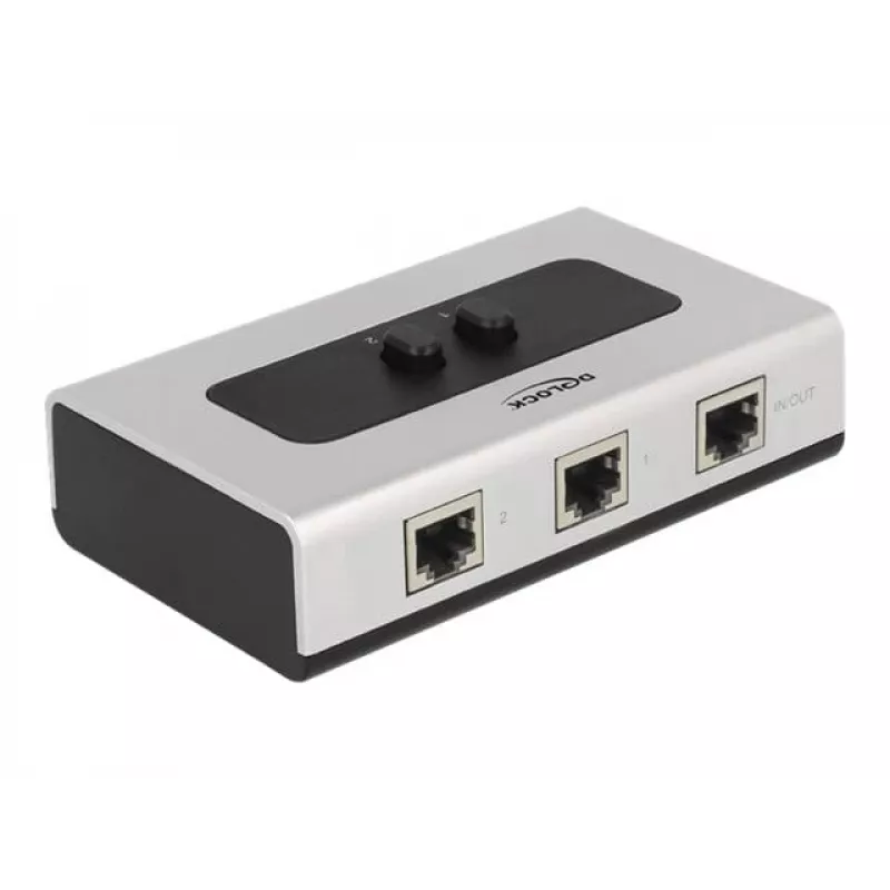 Hub DeLOCK 87673 1000 Mbit/s zwart grijs