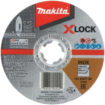 Makita - doorslijpschijf - voor roestvrij staal - 125 mm - korrel: A60T