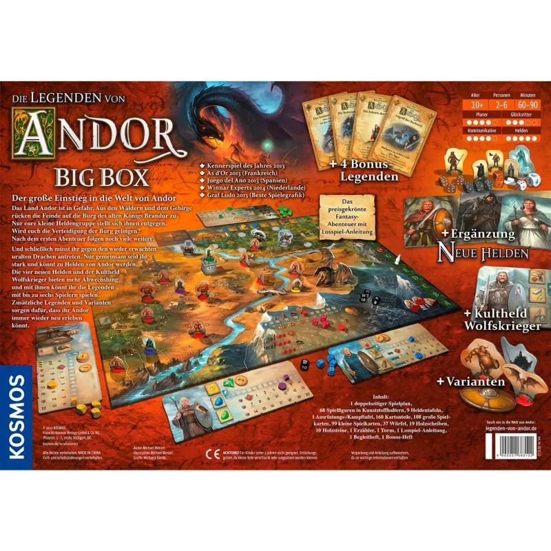 Kosmos Andor The Legends of Andor - Big Box kaartspel reizen/avontuur
